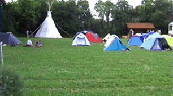 Camping auf dem Bauernhof