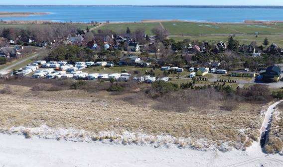 Camping an den Stranddünen