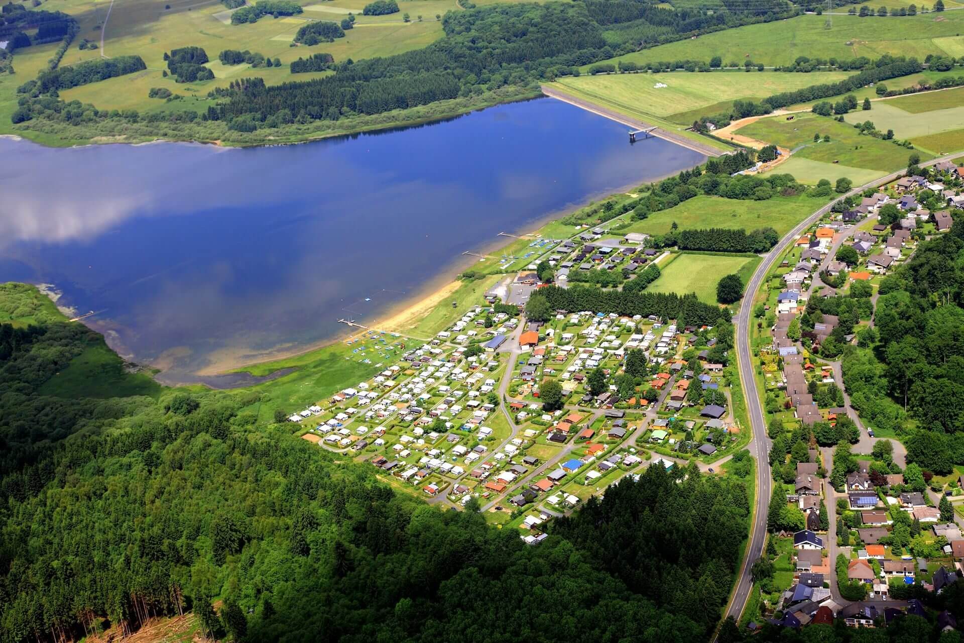 Camping an der Krombachtalsperre